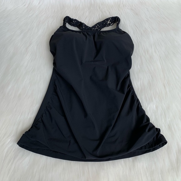 Profile by Gottex Macrame Strap Tankini Swim Top - Picture 4 of 11